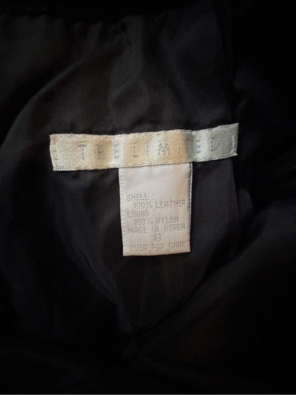 Vintage The Limited 100% leather skirt size 8
